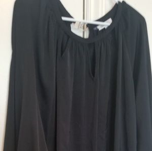 Black flowy top